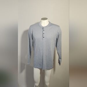 Adidas Adicross Long Sleeve Shirt Henley Golf Performance Lightweight Men's